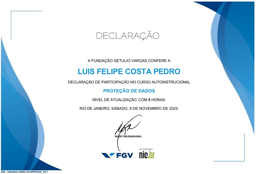 Certificado FGV